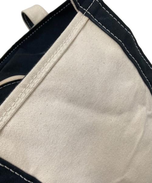 L.L.Bean（エルエルビーン）L.L.Bean (エルエルビーン) キャンバストートバッグ ホワイト×ブラック サイズ:下記参照の古着・服飾アイテム