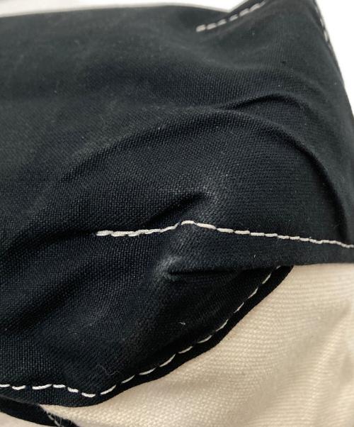 L.L.Bean（エルエルビーン）L.L.Bean (エルエルビーン) キャンバストートバッグ ホワイト×ブラック サイズ:下記参照の古着・服飾アイテム