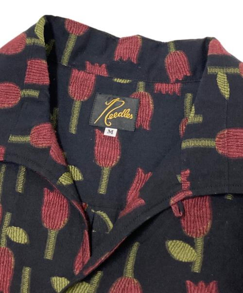 Needles（ニードルズ）Needles (ニードルズ) Italian Collar Shirt - R/W Tulip Jacquard ブラック サイズ:Mの古着・服飾アイテム
