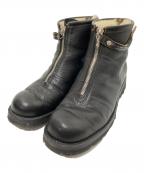 ROLLING DUB TRIOローリングダブトリオ）の古着「フロントジップブーツ」｜ブラック