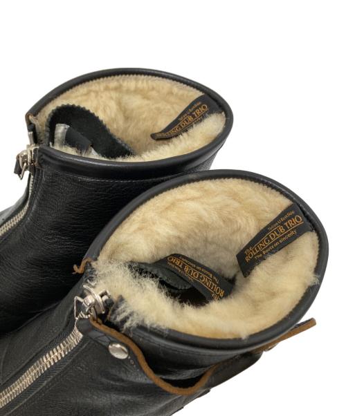 ROLLING DUB TRIO（ローリングダブトリオ）ROLLING DUB TRIO (ローリングダブトリオ) フロントジップブーツ ブラック サイズ:9hの古着・服飾アイテム