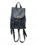 COACHコーチ）の古着「グラブレザーリュック」｜ブラック