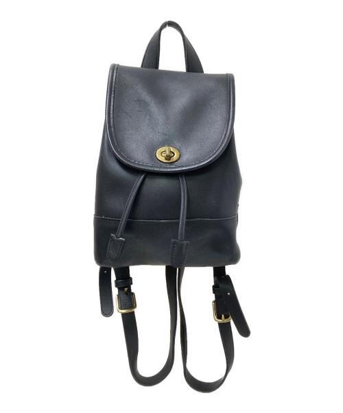 COACH（コーチ）COACH (コーチ) グラブレザーリュック ブラック サイズ:下記参照の古着・服飾アイテム