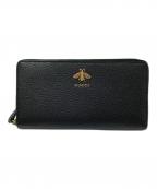 GUCCIグッチ）の古着「ジップアラウンドウォレット」｜ブラック