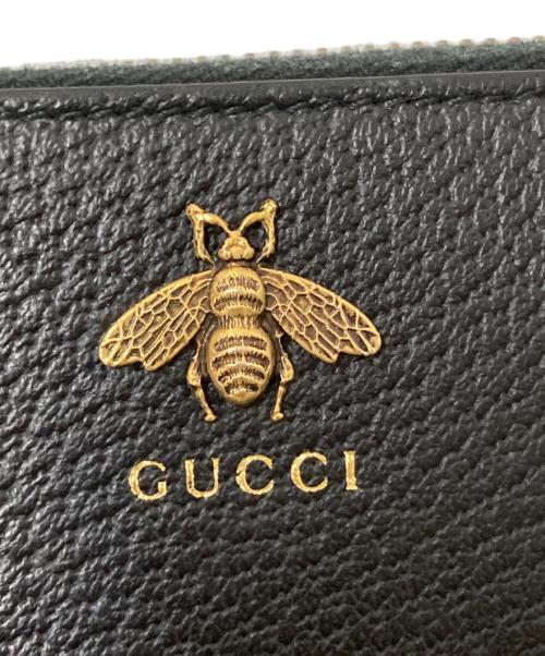 GUCCI（グッチ）GUCCI (グッチ) ジップアラウンドウォレット ブラック サイズ:下記参照の古着・服飾アイテム