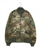 AVIREXアヴィレックス）の古着「CAMOUFLAGE L-2B」｜グリーン×ブラウン
