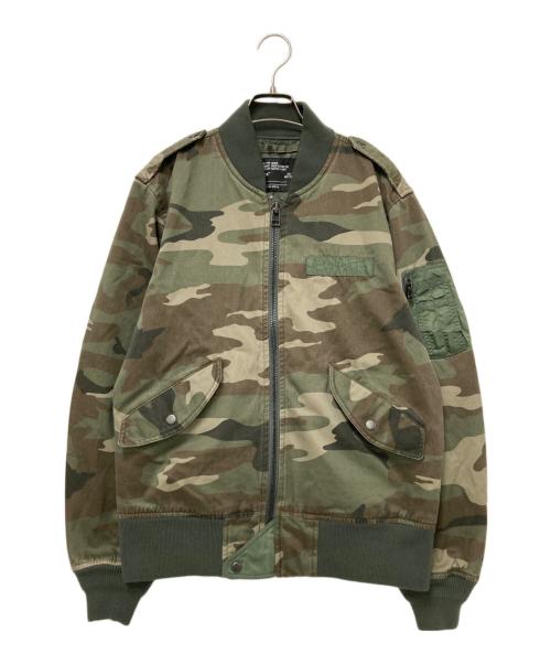 AVIREX（アヴィレックス）AVIREX (アヴィレックス) CAMOUFLAGE L-2B グリーン×ブラウン サイズ: Lの古着・服飾アイテム