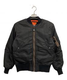 HOUSTON（ヒューストン）の古着「MA-1 FLIGHT JACKET」｜ブラック