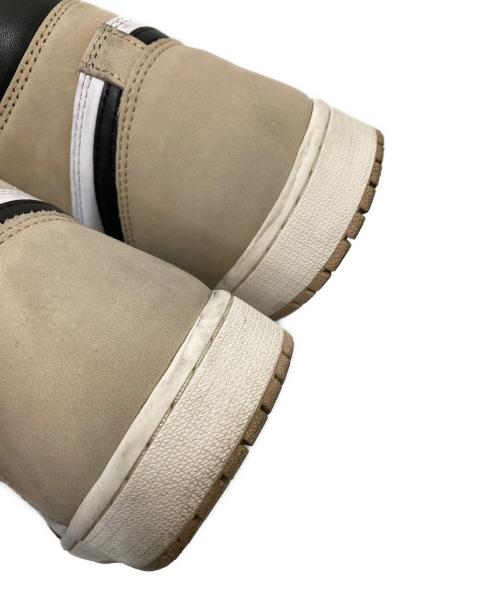 NIKE（ナイキ）NIKE (ナイキ) ハイカットスニーカー ベージュ×ホワイト サイズ:28.0cmの古着・服飾アイテム