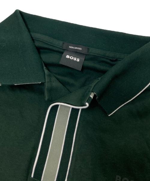 BOSS（ボス）BOSS (ボス) ポロシャツ グリーン サイズ:Mの古着・服飾アイテム