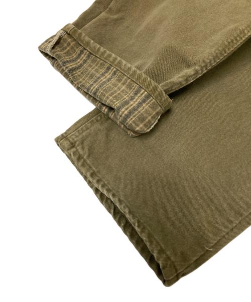 CarHartt（カーハート）CarHartt (カーハート) 裏地フランネルデニムパンツ グリーン サイズ:下記参照の古着・服飾アイテム