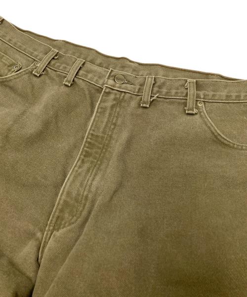 CarHartt（カーハート）CarHartt (カーハート) 裏地フランネルデニムパンツ グリーン サイズ:下記参照の古着・服飾アイテム