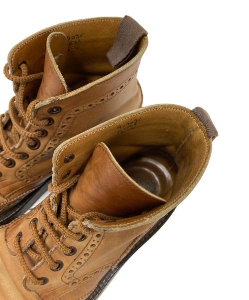 Tricker's（トリッカーズ）Tricker's (トリッカーズ) ウィングチップブーツ ブラウン サイズ:6-4の古着・服飾アイテム