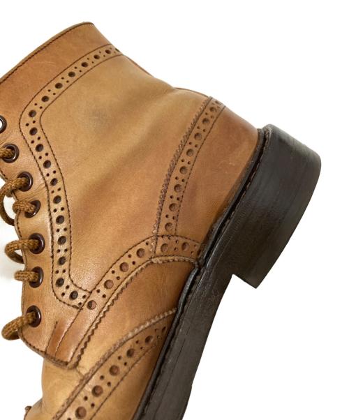 Tricker's（トリッカーズ）Tricker's (トリッカーズ) ウィングチップブーツ ブラウン サイズ:6-4の古着・服飾アイテム