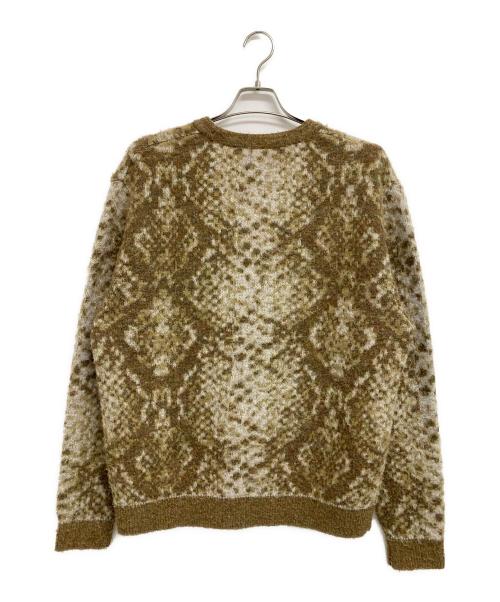 thisisneverthat（ディスイズネバーザット）thisisneverthat (ディスイズネバーザット) 総柄カーディガン ベージュ サイズ:Lの古着・服飾アイテム