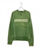 DSQUARED2ディースクエアード）の古着「クルーネックスウェット」｜グリーン