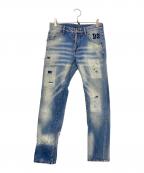 DSQUARED2ディースクエアード）の古着「加工デニムパンツ」｜インディゴ