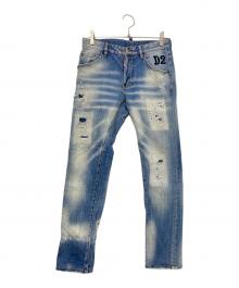 DSQUARED2（ディースクエアード）の古着「加工デニムパンツ」｜インディゴ