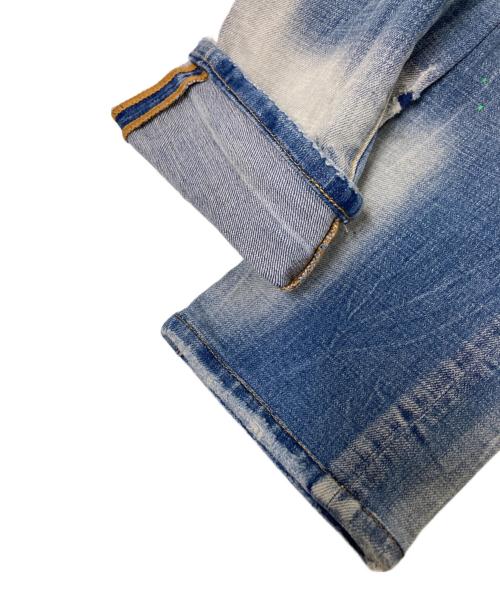 DSQUARED2（ディースクエアード）DSQUARED2 (ディースクエアード) 加工デニムパンツ インディゴ サイズ:44の古着・服飾アイテム