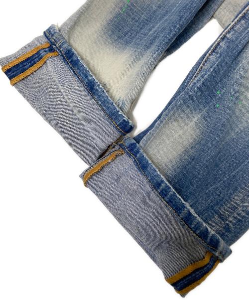 DSQUARED2（ディースクエアード）DSQUARED2 (ディースクエアード) 加工デニムパンツ インディゴ サイズ:44の古着・服飾アイテム