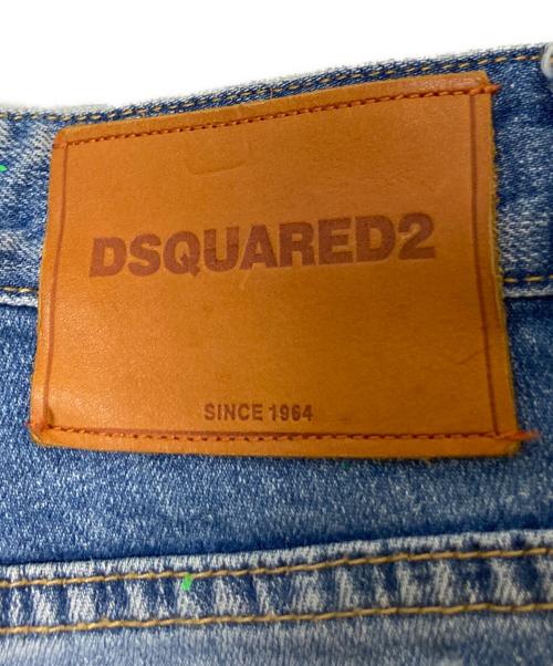 DSQUARED2（ディースクエアード）DSQUARED2 (ディースクエアード) 加工デニムパンツ インディゴ サイズ:44の古着・服飾アイテム