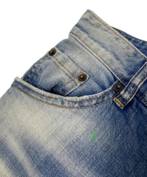 DSQUARED2（ディースクエアード）DSQUARED2 (ディースクエアード) 加工デニムパンツ インディゴ サイズ:44の古着・服飾アイテム