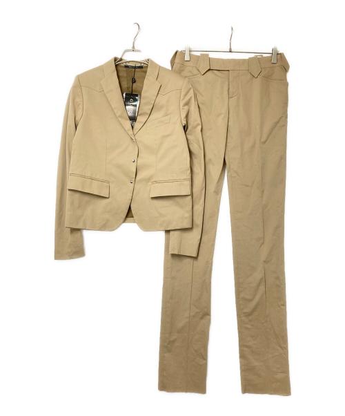 GUCCI（グッチ）GUCCI (グッチ) セットアップスーツ ベージュ サイズ:jkt:38/PT:42の古着・服飾アイテム