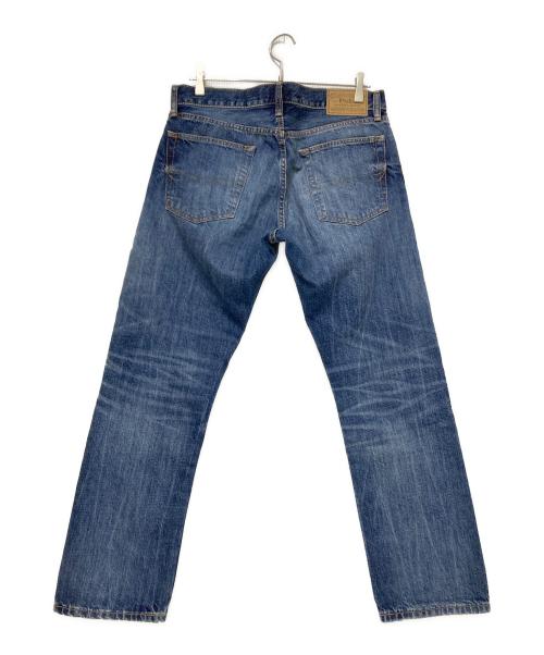 POLO RALPH LAUREN（ポロ・ラルフローレン）POLO RALPH LAUREN (ポロ・ラルフローレン) 加工デニムパンツ インディゴ サイズ:W32×L30の古着・服飾アイテム