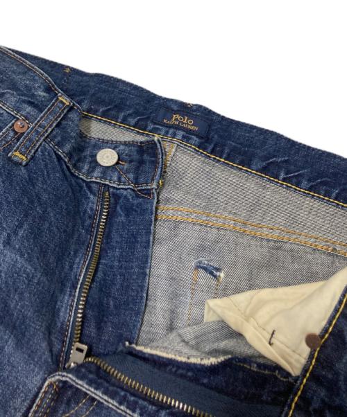 POLO RALPH LAUREN（ポロ・ラルフローレン）POLO RALPH LAUREN (ポロ・ラルフローレン) 加工デニムパンツ インディゴ サイズ:W32×L30の古着・服飾アイテム