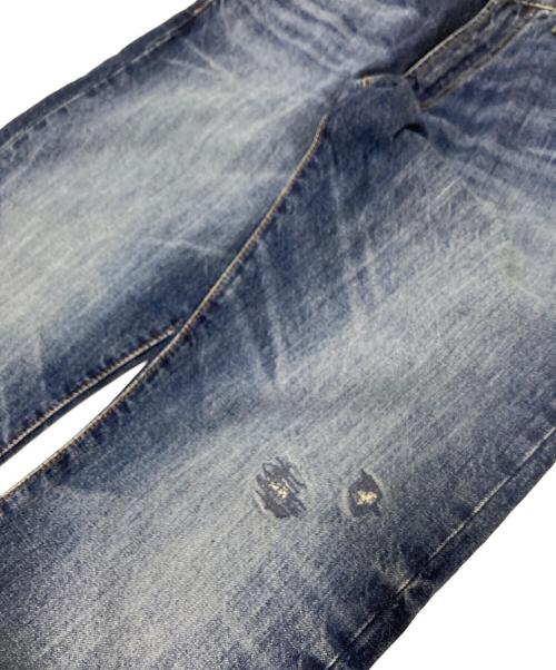 POLO RALPH LAUREN（ポロ・ラルフローレン）POLO RALPH LAUREN (ポロ・ラルフローレン) 加工デニムパンツ インディゴ サイズ:W32×L30の古着・服飾アイテム