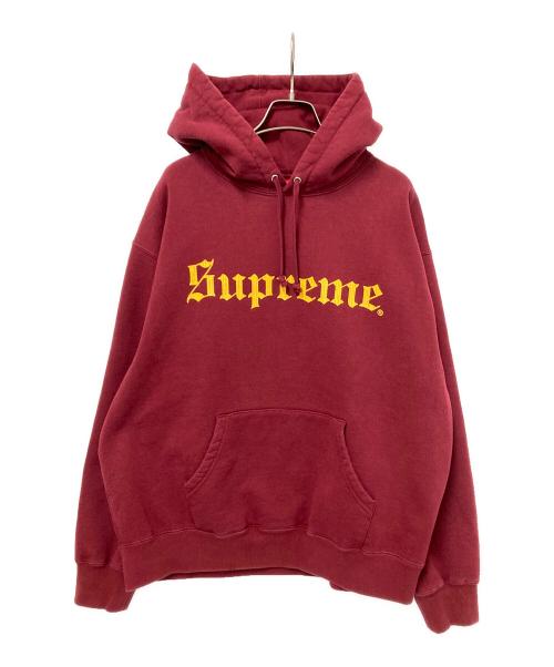 SUPREME（シュプリーム）SUPREME (シュプリーム) OLD ENGLISH HOODIE レッド サイズ:Mの古着・服飾アイテム