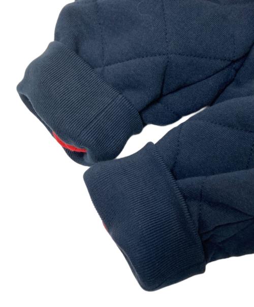 SUPREME（シュプリーム）SUPREME (シュプリーム) Quilted zip hooded sweatshirt ネイビー サイズ:Mの古着・服飾アイテム