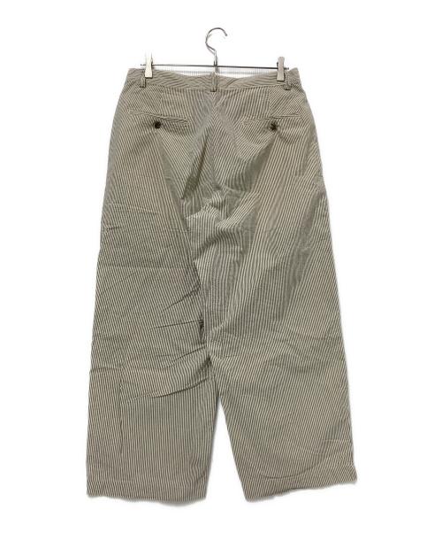 RRL（ダブルアールエル）RRL (ダブルアールエル) シアサッカー ストライプ ヒッコリーパンツ グレー サイズ:32/32の古着・服飾アイテム