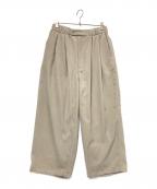 JOURNAL STANDARDジャーナルスタンダード）の古着「コーデュロイ エア クルー パンツ」｜ベージュ