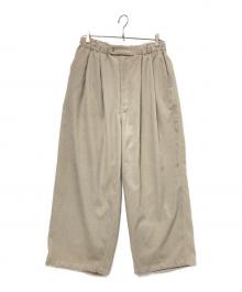 JOURNAL STANDARD（ジャーナルスタンダード）の古着「コーデュロイ エア クルー パンツ」｜ベージュ