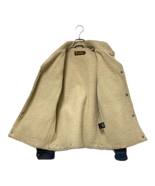 RUDE GALLERY BLACK REBEL（ルードギャラリー ブラックレーベル）RUDE GALLERY BLACK REBEL (ルードギャラリー ブラックレーベル) ボアランチジャケット インディゴ×ホワイト サイズ:Mの古着・服飾アイテム