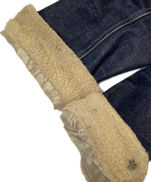 RUDE GALLERY BLACK REBEL（ルードギャラリー ブラックレーベル）RUDE GALLERY BLACK REBEL (ルードギャラリー ブラックレーベル) ボアランチジャケット インディゴ×ホワイト サイズ:Mの古着・服飾アイテム