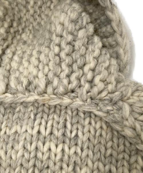 KANATA（カナタ）KANATA (カナタ) サンダーバード柄 カウチンニットジャケット グレー×ベージュ サイズ:下記参照の古着・服飾アイテム