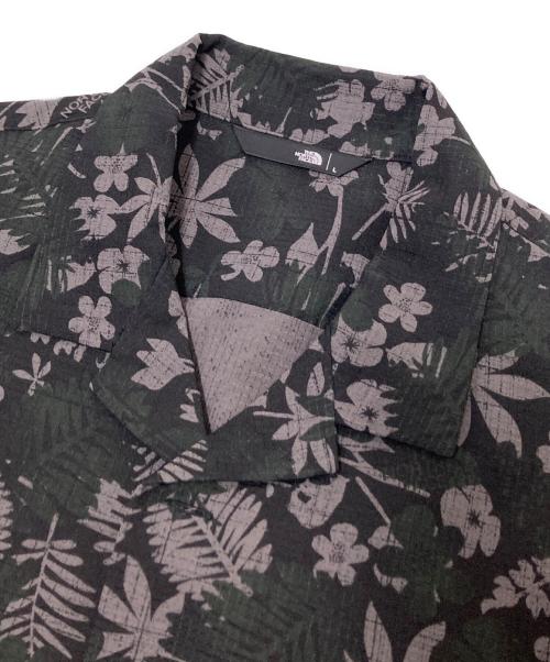 THE NORTH FACE（ザ ノース フェイス）THE NORTH FACE (ザ ノース フェイス) S/S ALOHA VENT SHIRT ブラック×グレー サイズ:Lの古着・服飾アイテム
