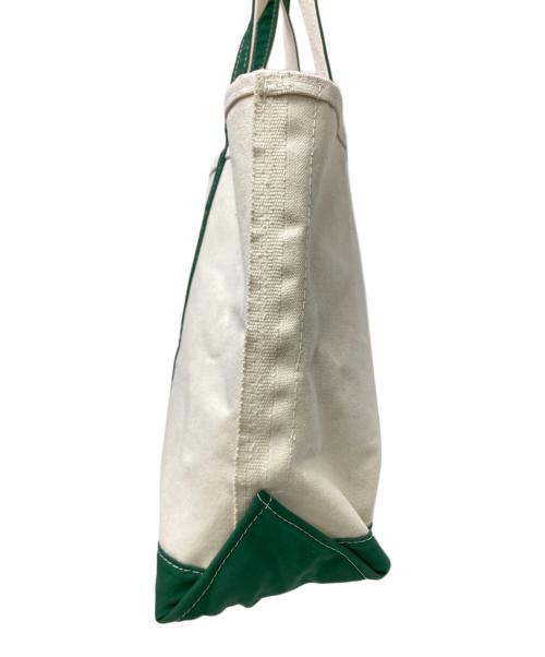 L.L.Bean（エルエルビーン）L.L.Bean (エルエルビーン) キャンバストートバッグ アイボリー×グリーン サイズ:下記参照の古着・服飾アイテム