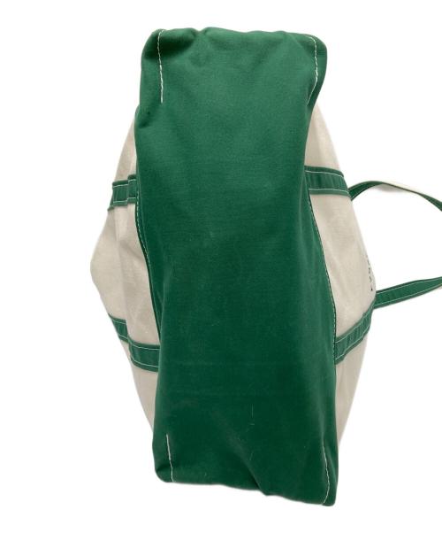 L.L.Bean（エルエルビーン）L.L.Bean (エルエルビーン) キャンバストートバッグ アイボリー×グリーン サイズ:下記参照の古着・服飾アイテム