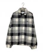 thisisneverthatディスイズネバーザット）の古着「Brushed Check Zip Jacket」｜ホワイト×ブラック