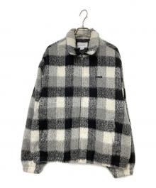 thisisneverthat（ディスイズネバーザット）の古着「Brushed Check Zip Jacket」｜ホワイト×ブラック