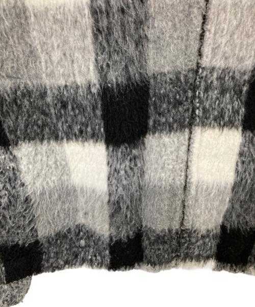 thisisneverthat（ディスイズネバーザット）thisisneverthat (ディスイズネバーザット) Brushed Check Zip Jacket ホワイト×ブラック サイズ:Sの古着・服飾アイテム