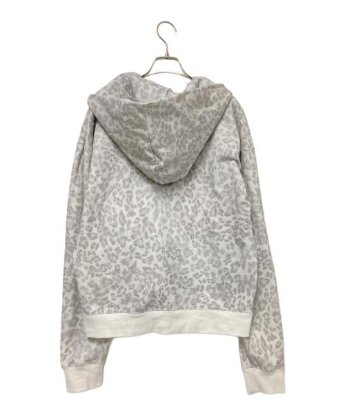 BEAMS（ビームス）BEAMS (ビームス) EMBLEM ZIP HOODIE ホワイト×グレー サイズ:Mの古着・服飾アイテム