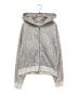 BEAMS（ビームス）の古着「EMBLEM ZIP HOODIE」｜ホワイト×グレー