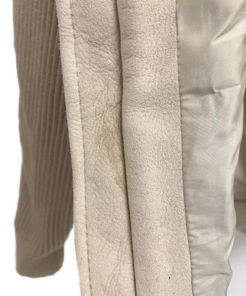 EMMETI（エンメティ）EMMETI (エンメティ) GART ニットスリーブ ムートン ダウンジャケット ベージュ サイズ:52の古着・服飾アイテム