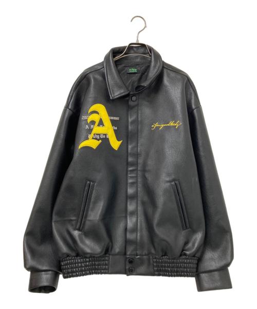 A FEW GOOD KIDS（アフューグッドキッズ）A FEW GOOD KIDS (アフューグッドキッズ) エコレザージャケット ブラック サイズ: Lの古着・服飾アイテム