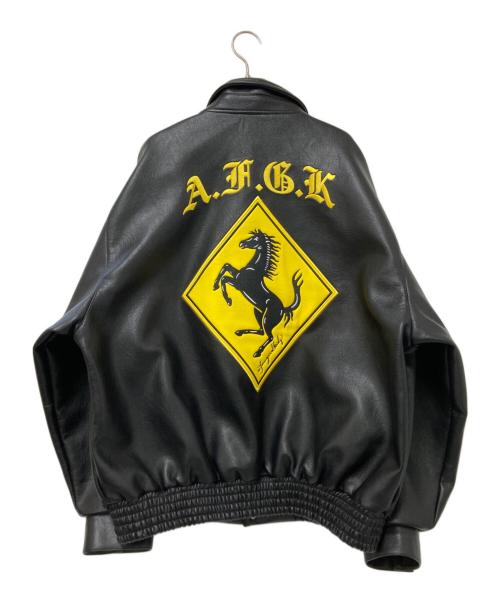 A FEW GOOD KIDS（アフューグッドキッズ）A FEW GOOD KIDS (アフューグッドキッズ) エコレザージャケット ブラック サイズ: Lの古着・服飾アイテム