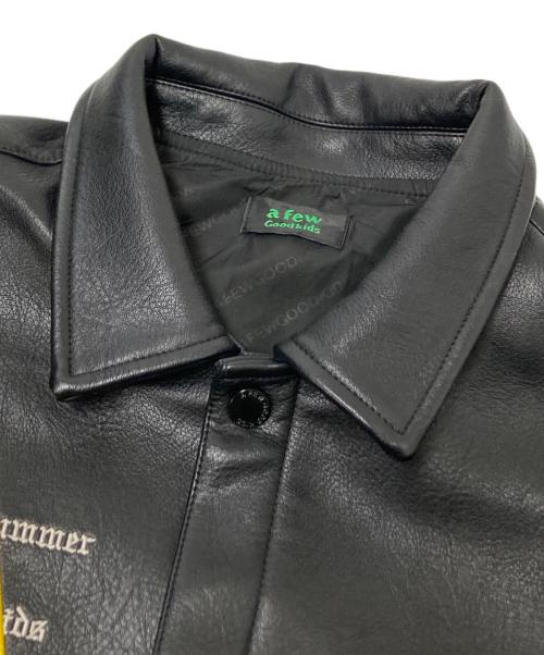 A FEW GOOD KIDS（アフューグッドキッズ）A FEW GOOD KIDS (アフューグッドキッズ) エコレザージャケット ブラック サイズ: Lの古着・服飾アイテム